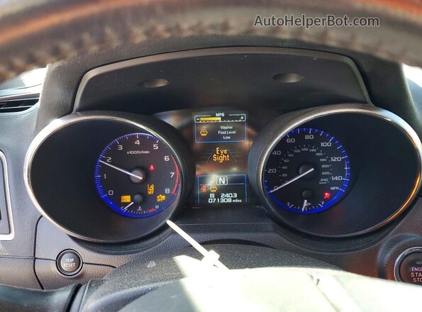 4S3BNBN63G3012283 2016 SUBARU LEGACY Gray Instrument cluster view