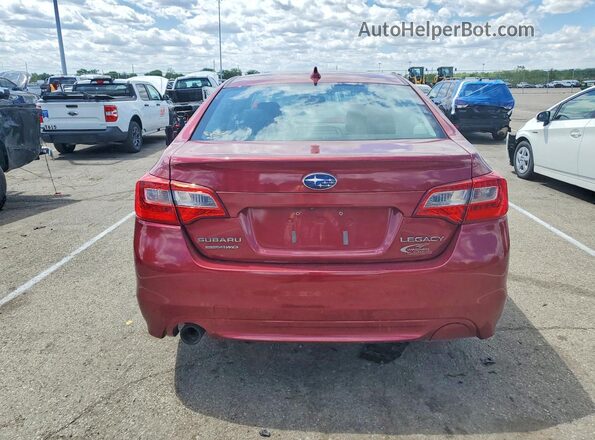 4S3BNBN63G3050323 2016 SUBARU LEGACY Red Вид ззаду