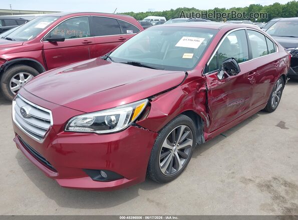 4S3BNBN66G3013024 2016 SUBARU LEGACY Красный Передняя левая четверть