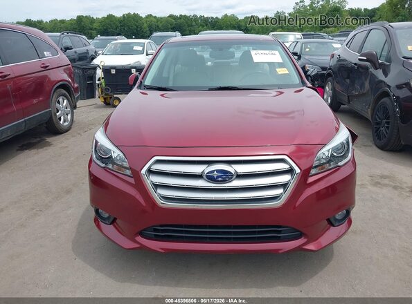 4S3BNBN66G3013024 2016 SUBARU LEGACY Красный Вид задней части салона