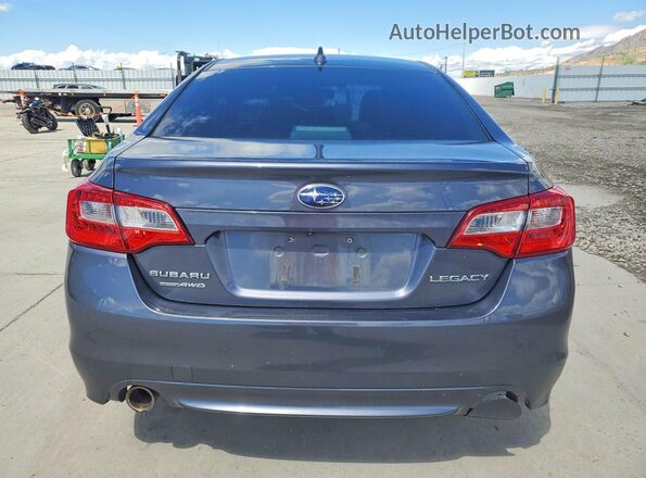 4S3BNBN6XG3002544 2016 SUBARU LEGACY Gray Widok z tyłu