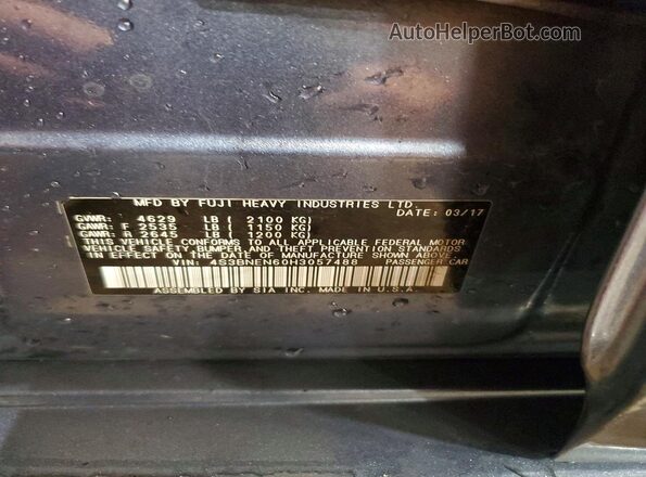4S3BNEN60H3057488 2017 SUBARU LEGACY Blue 