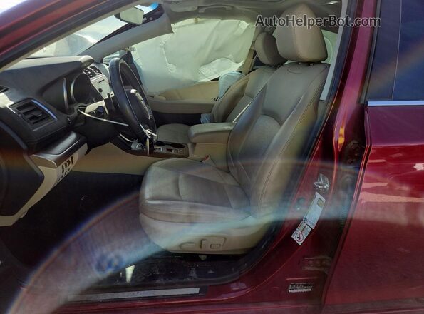 4S3BNEN62K3007005 2019 SUBARU LEGACY Red Vista interior delantera