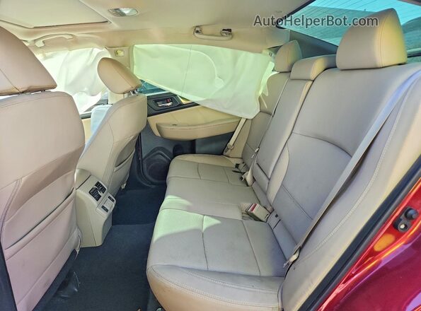 4S3BNEN62K3007005 2019 SUBARU LEGACY Red Vista de los asientos traseros
