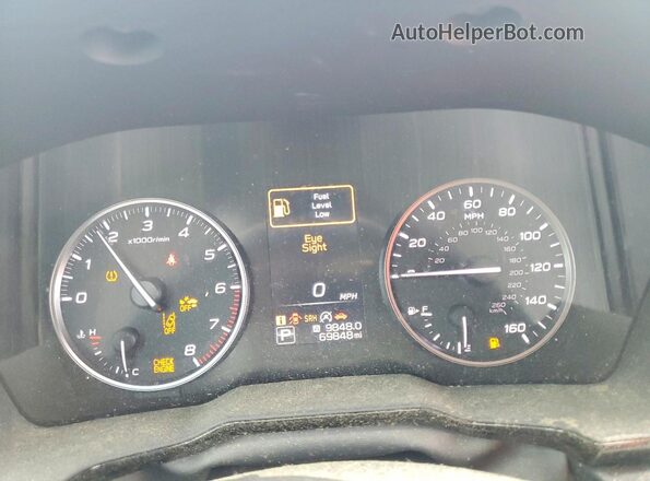 4S3BWAB66R3011031 2024 SUBARU LEGACY Black Instrument cluster view