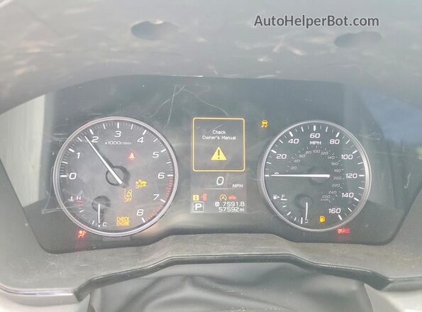 4S3BWAC61P3011675 2023 SUBARU LEGACY Gray Вид щитка приладів