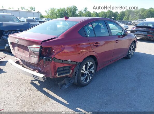 4S3BWAC61S3016285 2025 SUBARU LEGACY Red Задня права чверть
