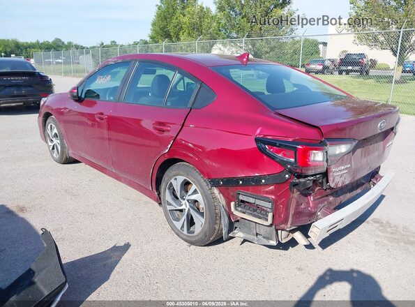 4S3BWAC61S3016285 2025 SUBARU LEGACY Red Задня ліва чверть