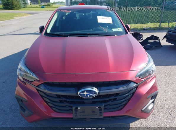 4S3BWAC61S3016285 2025 SUBARU LEGACY Red Вид щитка приладів