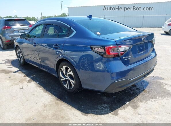 4S3BWAC64N3008539 2022 SUBARU LEGACY Синий Задняя левая четверть