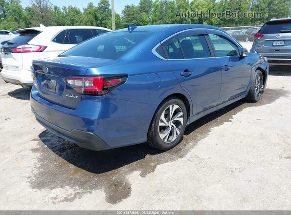 4S3BWAC64N3008539 2022 SUBARU LEGACY Синий Задняя правая четверть