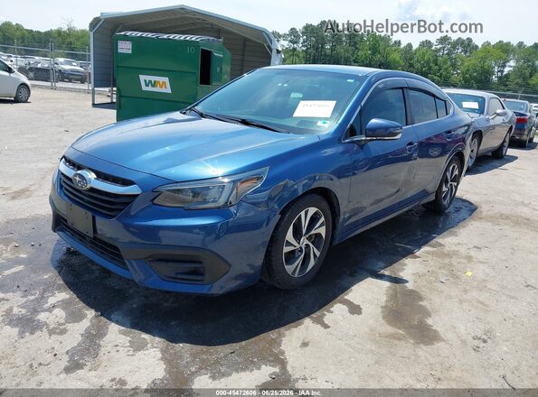 4S3BWAC64N3008539 2022 SUBARU LEGACY Синий Передняя левая четверть