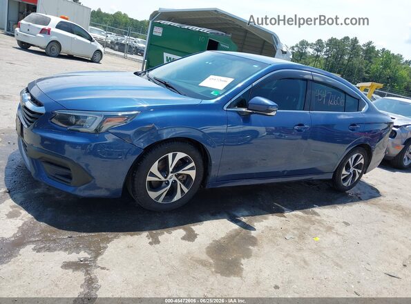 4S3BWAC64N3008539 2022 SUBARU LEGACY Синий Панорамный вид салона 360°