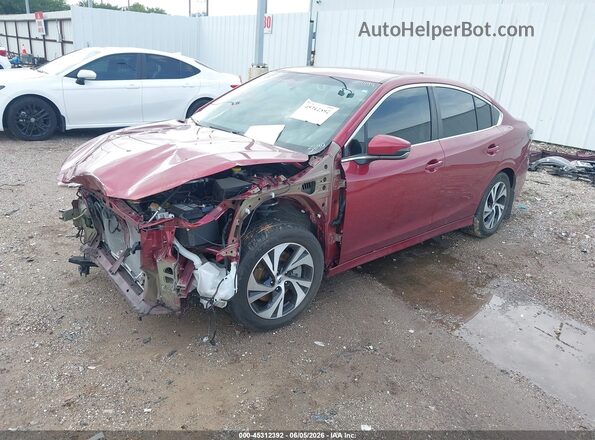 4S3BWAC65N3025690 2022 SUBARU LEGACY Бордовый Передняя левая четверть