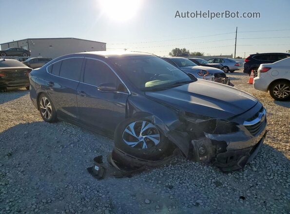 4S3BWAD62M3010755 2021 SUBARU LEGACY Синий Передняя правая четверть