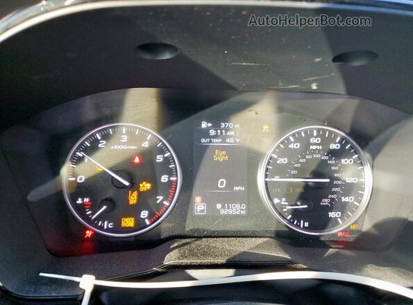 4S3BWAD62M3010755 2021 SUBARU LEGACY Синий Вид щитка приборов