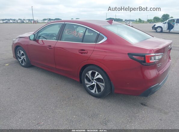4S3BWAF62M3020795 2021 SUBARU LEGACY Red Հետևի ձախ