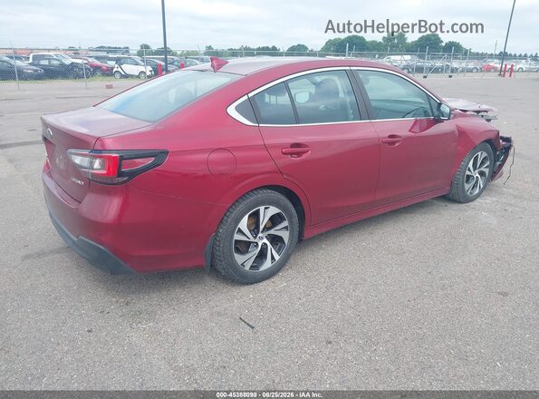 4S3BWAF62M3020795 2021 SUBARU LEGACY Red Հետևի աջ