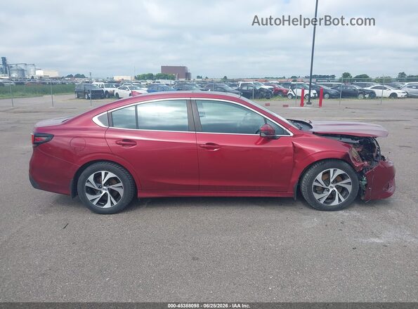 4S3BWAF62M3020795 2021 SUBARU LEGACY Red Սալոնի 360 աստիճան տեսք