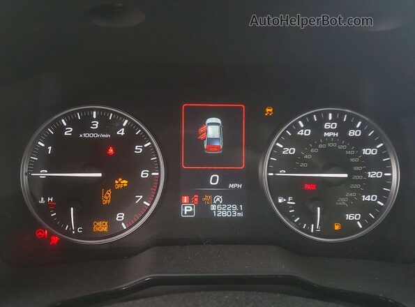 4S3BWAF62S3010474 2025 SUBARU LEGACY Maroon ხელსაწყოთა პანელის ხედი
