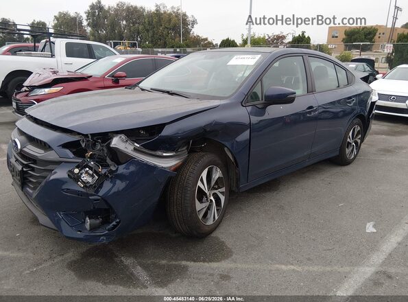 4S3BWAF63S3006868 2025 SUBARU LEGACY Blue წინა მარცხენა ხედი სამი მეოთხედიდან