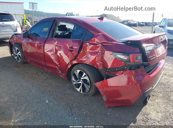 4S3BWAF65R3010656 2024 SUBARU LEGACY Красный Задняя левая четверть