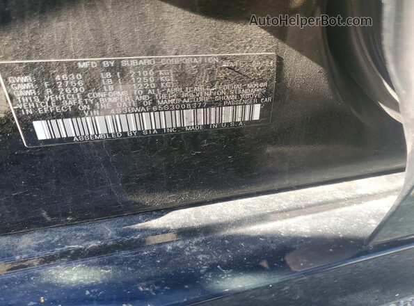 4S3BWAF65S3008377 2025 SUBARU LEGACY Black Engine compartment view