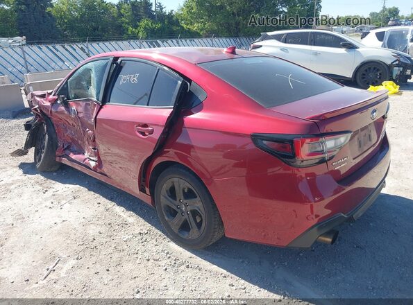 4S3BWAG65M3009773 2021 SUBARU LEGACY Red Rear left