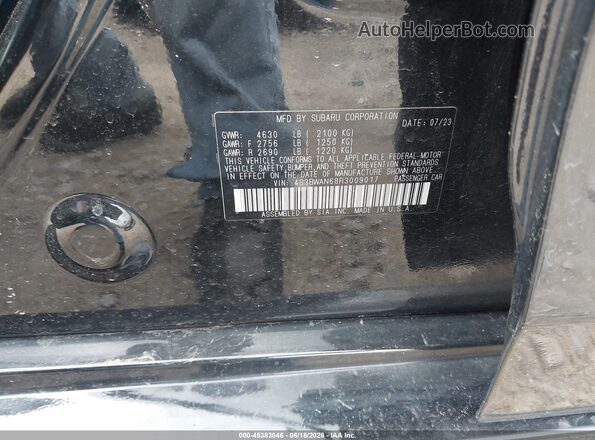 4S3BWAN68R3009017 2024 SUBARU LEGACY Черный Вид подкапотного пространства