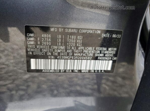4S3BWGP63R3004582 2024 SUBARU LEGACY Charcoal 