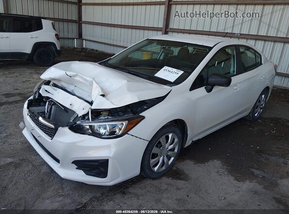 4S3GKAA63J3603817 2018 SUBARU IMPREZA White წინა მარცხენა ხედი სამი მეოთხედიდან