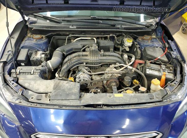 4S3GKAA64H3603383 2017 SUBARU IMPREZA Blue Vista interior trasera