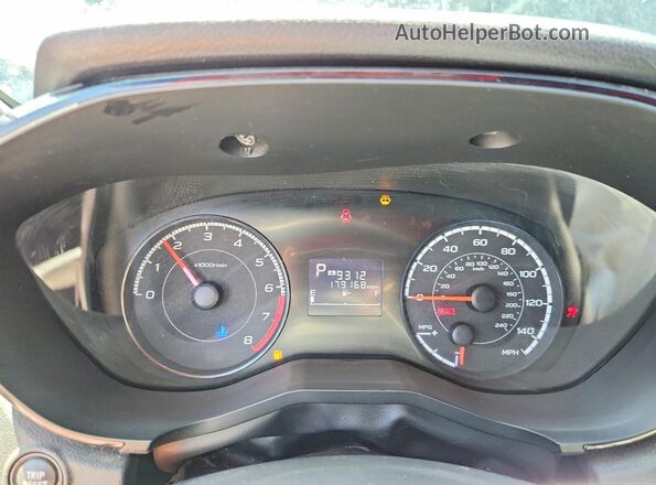 4S3GKAA68K3615480 2019 SUBARU IMPREZA Silver Սարքավորումների վահանակի տեսք