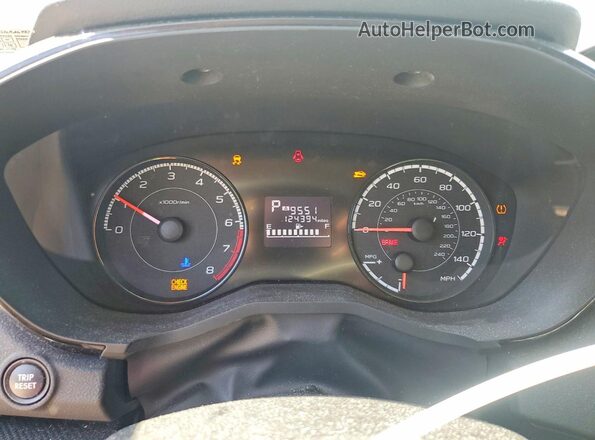 4S3GKAA69J3614496 2018 SUBARU IMPREZA White Instrument cluster view
