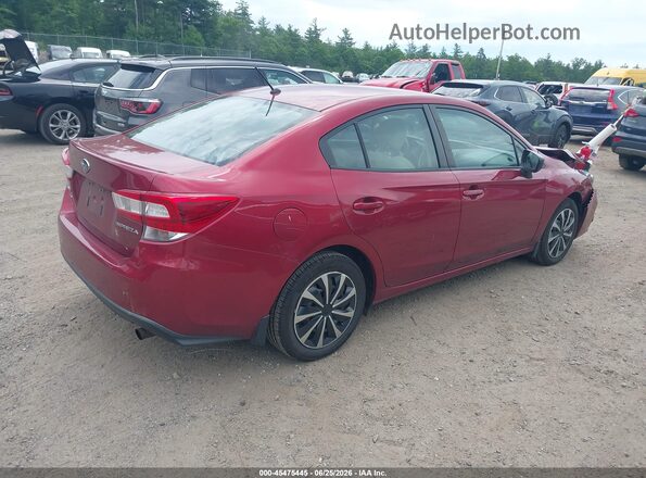 4S3GKAA69K3601040 2019 SUBARU IMPREZA Red უკანა მარჯვენა