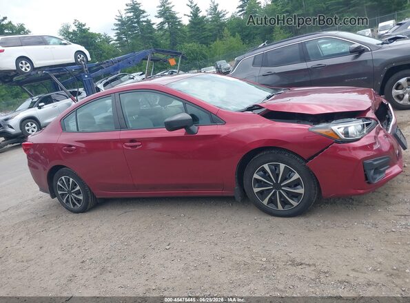 4S3GKAA69K3601040 2019 SUBARU IMPREZA Red უკანა სალონის ხედი
