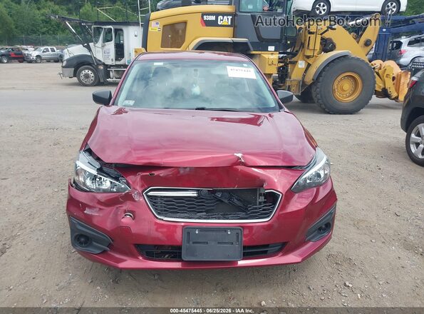 4S3GKAA69K3601040 2019 SUBARU IMPREZA Red ხელსაწყოთა პანელის ხედი