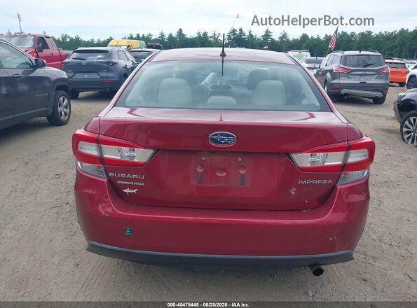 4S3GKAA69K3601040 2019 SUBARU IMPREZA Red 