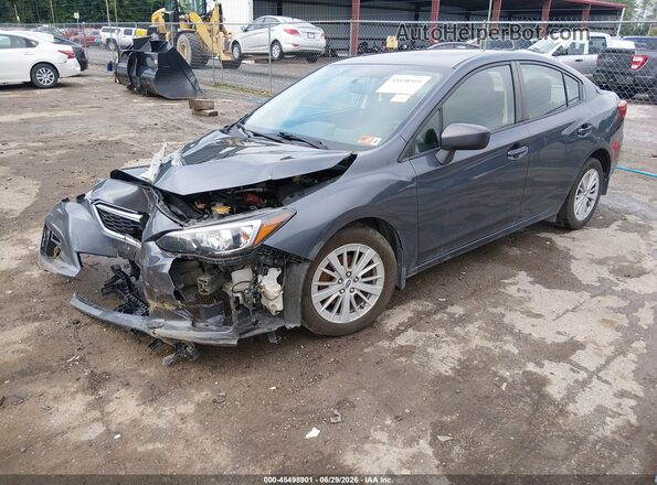 4S3GKAB61H3602433 2017 SUBARU IMPREZA Gray Առջևի ձախ երեք քառորդ տեսարան