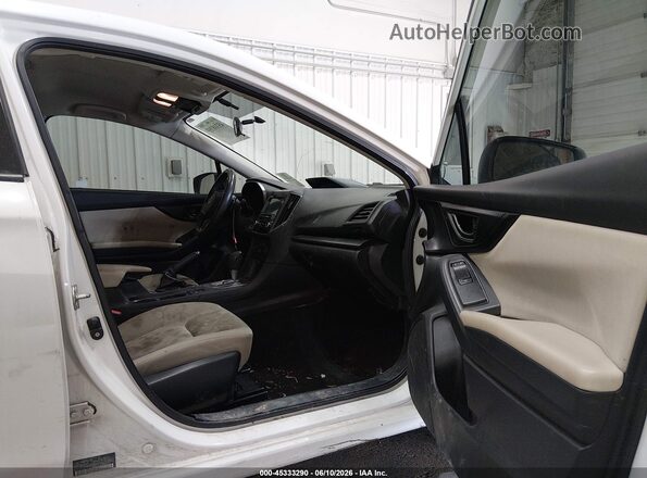 4S3GKAB63H3620495 2017 SUBARU IMPREZA Белый Вид салона спереди