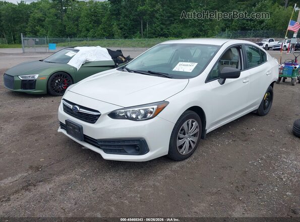 4S3GKAB66M3600638 2021 SUBARU IMPREZA White Առջևի ձախ երեք քառորդ տեսարան