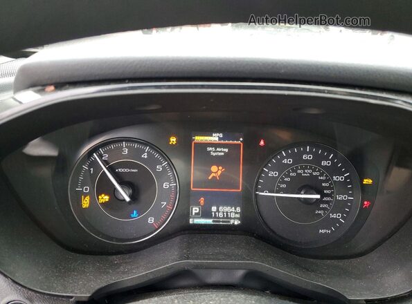 4S3GKAB67K3604050 2019 SUBARU IMPREZA White Widok zestawu wskaźników