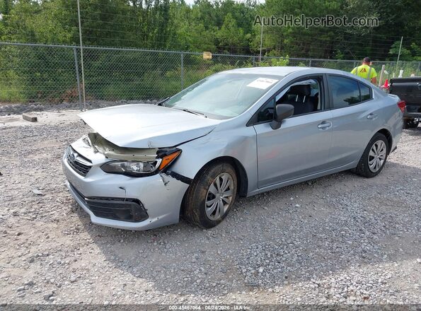 4S3GKAB68N3607902 2022 SUBARU IMPREZA Silver Առջևի ձախ երեք քառորդ տեսարան