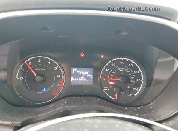 4S3GKAB69J3610494 2018 SUBARU IMPREZA Silver Instrument cluster view