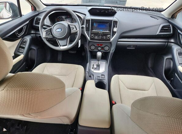 4S3GKAB69J3624668 2018 SUBARU IMPREZA Коричневый Вид панели приборов