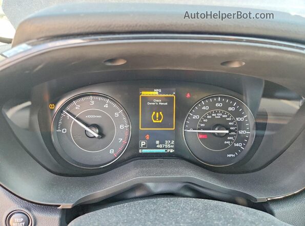 4S3GKAB6XL3615111 2020 SUBARU IMPREZA Синий Вид щитка приборов