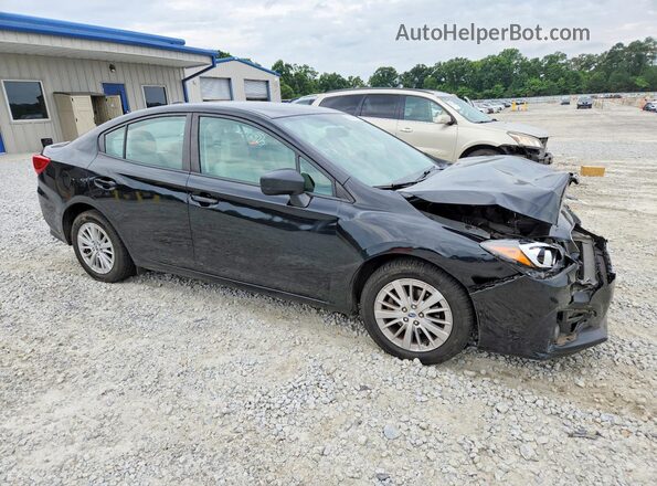 4S3GKAD60J3625494 2018 SUBARU IMPREZA Черный Передняя правая четверть