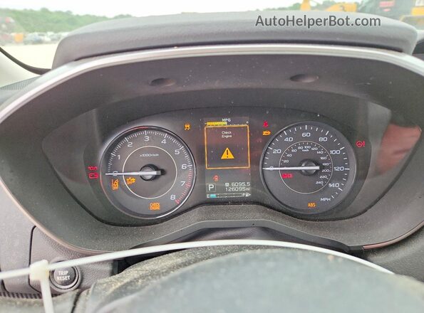 4S3GKAD60J3625494 2018 SUBARU IMPREZA Черный Вид щитка приборов