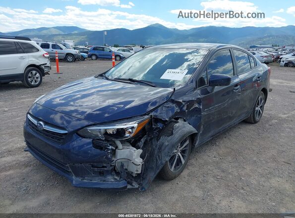 4S3GKAD60L3613610 2020 SUBARU IMPREZA Blue Vista frontal