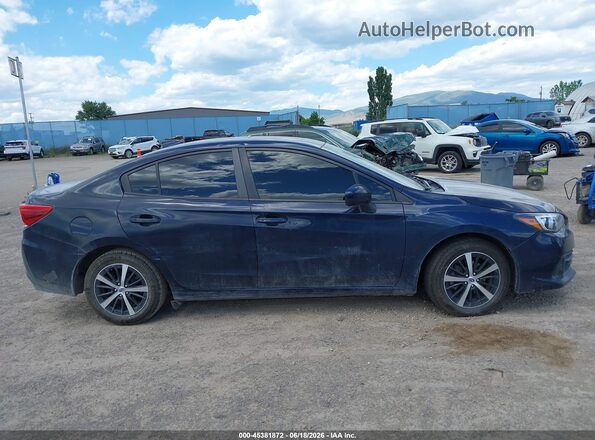 4S3GKAD60L3613610 2020 SUBARU IMPREZA Blue Vista interior trasera